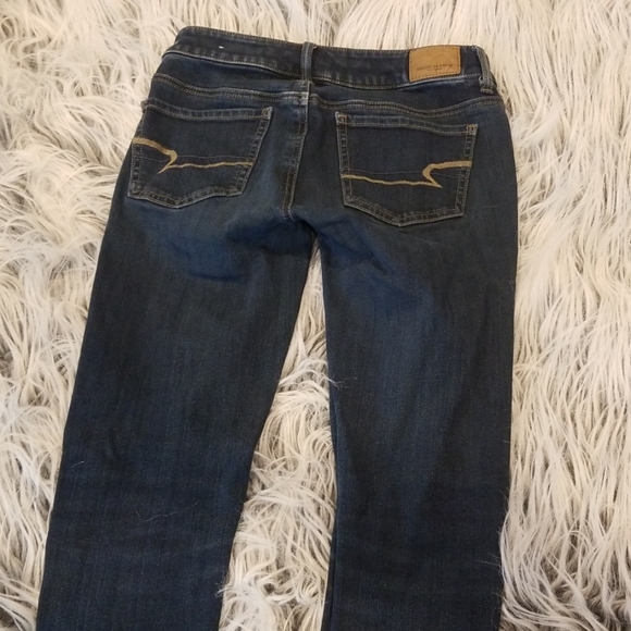 Dark Wash Skinny Jeggings w/ Super Stretch X4 - Picture 4 of 7